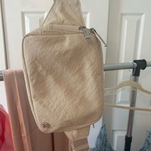 Lululemon Fanny Pack in an off white creme color